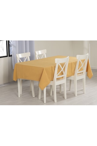 Düz Masa Örtüsü Hardal