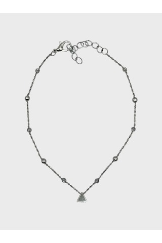 Arnes Jewelry Çelik Üçgen Dorikalı Halhal Ar597nes Silver