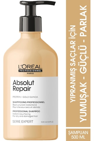Serie Expert Absolut Repair Yıpranmış Saçlar Için Onarıcı Bakım Seti İşlem Görmüş