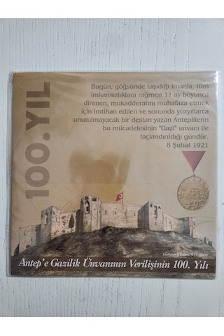 Antep Gazilik Ünvanının 100.yılı 2021 Set. Tedavül Hatıra