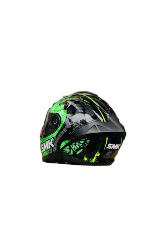 Smk Typhoon Reptile Kapalı Kask 001 Gri - Siyah - Yeşil