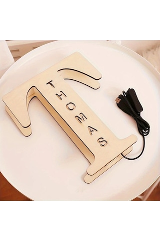 Honeybeeshop W 1 Adet Zouwıı Kisilesellestirilmis Led Duvar Gece Lambasi Ozel Isim Tarih Geri Donusturulmus Ahsap Usb Yatak Odasi Dekoru Ciftler Yil Donumu Hediyesi Ahşap