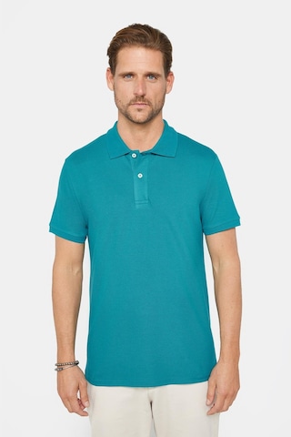 Tudors Erkek Slim Fit Dar Kesim %100 Pamuk Düz Pike Mavi Polo Yaka Tişört-30544 Mavi