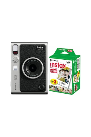 Fujifilm Instax Mini Evo Şipşak Fotoğraf Makinesi + 20'li Film (Fujifilm Türkiye Garantili)