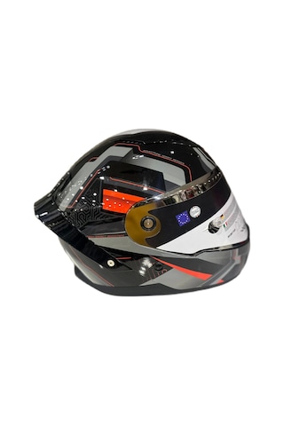 Sway Sw 850 Full Face Kapalı Motosiklet Kaskı Gri - Siyah