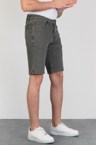 HLT Jeans Erkek Haki Slim Fit Likralı Denim Esnek Jeans Kot Şort 001