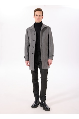 Hackett Gri Erkek Slim Fit Kaban Hm403240