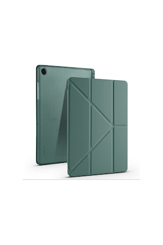 Samsung Uyumlu Galaxy Tab A9 Plus A11+ Üçgen Standlı Uyandırma Fonksiyonlu Tablet Kılıfı Kapaklı Kılıf