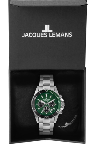 Jacques Lemans 1-2206ı Lıverpool Dıver Erkek Kol Saati Gümüş - Siyah