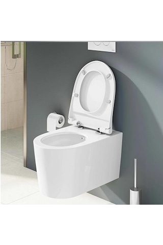 Nest Quantum Flush Soft Klozet Kap-dp-byz Metal Menteşeli Beyaz 220-003r009