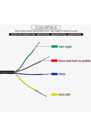Novahub Elektrikli Bisiklet Kompakt Işık Ve Korna Anahtarı - Sinyal Butonu - Siyah Pp+tpr Materyal