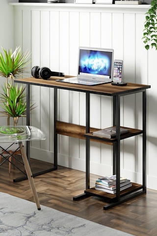 Msr2 Metal Ayaklı Bilgisayar Çalışma Masası - Ceviz Msr2 Ceviz