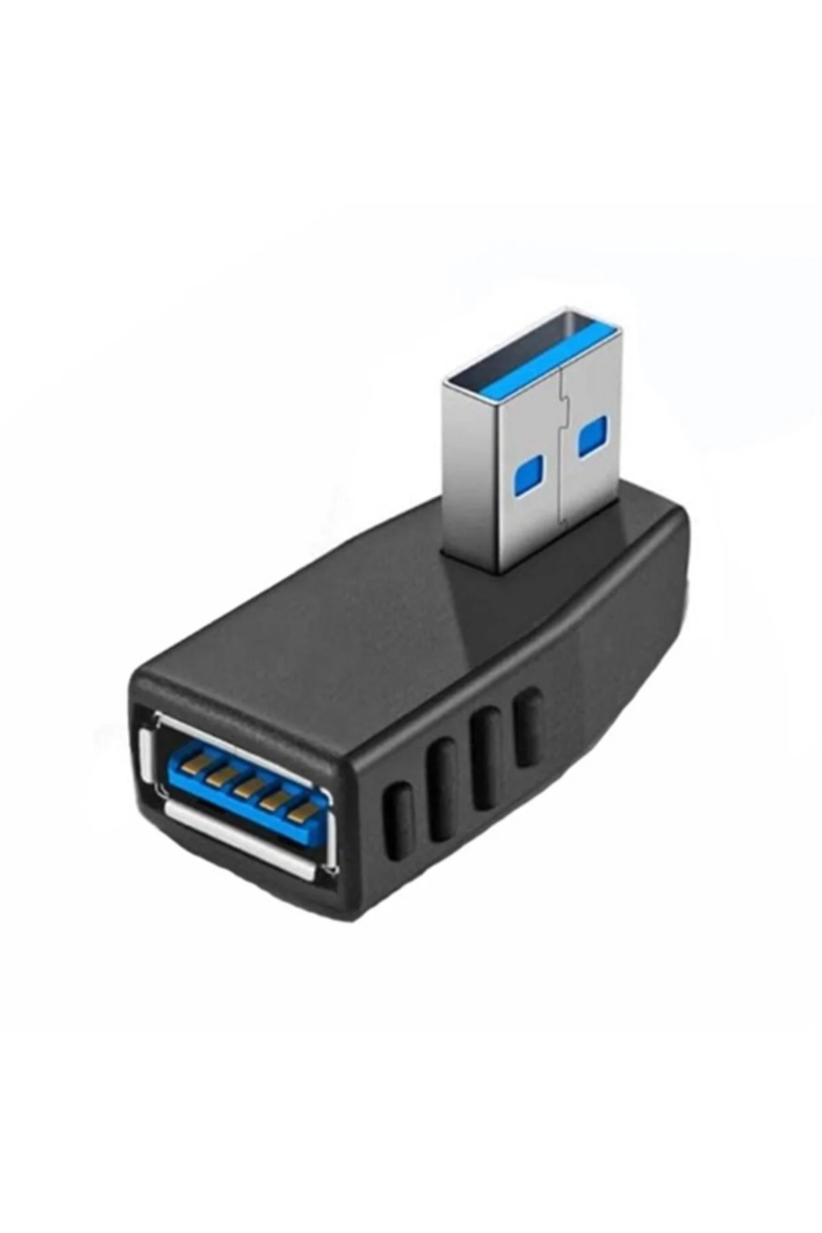 Usb 3.0 Sağ Açılı Konnektör Erkek Dişi 90 Derece Uzatma Adaptörü Yüksek Hızlı Usb Yeni 3.0 Sürümü 1
