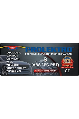 Prolektro S Geniş Abs Plastik Elektrot - Kaynak Çubuğu - 100 Gram Yüksek Performanslı Kaynak Teli