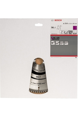 Bosch MultiMaterial 254 x 30 MM 96 Diş Daire Testere Bıçağı - 2608640451