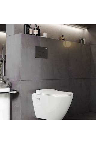 Tp329 Terra Kanalsız Asma Klozet,creavit Yavaş Kapak