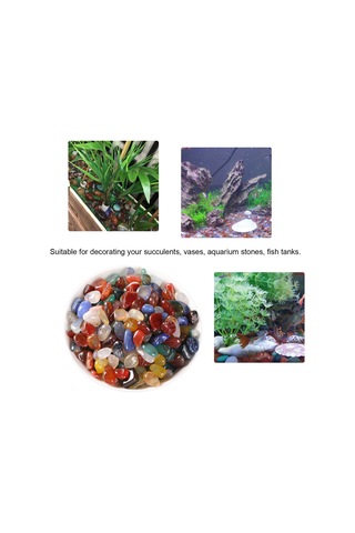 Neevoyu Doğal Çevrilmiş Akgat Taşları, Renkli Kırık Matalar, Akvaryum Dekorasyonu, Dıy Malzemesi, 9-12mm, 100g Paket