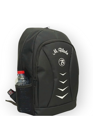 M.blade Geniş Hacimli Su Geçrmez Kumaş Okul Sırt Çantası Siyah