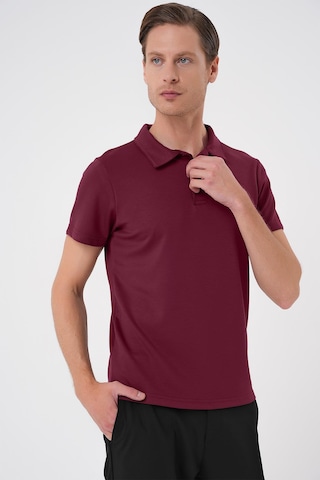 Efor Comfort Fit Polo Yaka Esnek Pamuk Casual Bordo Tişört Ts 886 Bordo
