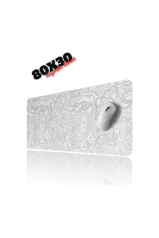 Miaxtreme White Contour Speed Hızlı Yüzey Kaymaz Taban Gaming Oyuncu Mouse Pad Oyuncu Gaming Mousepad