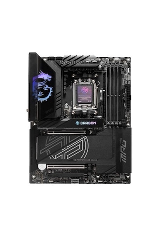 Msı Mpg X870e Carbon Wıfı Am5 Ddr5 8400mhz Oc Usb4 4x M.2 Hdmı 5g Lan 2.5g Lan Wıfı 7 Rgb
