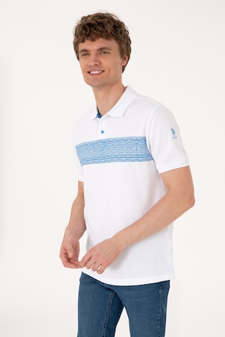 U.S. Polo Assn. Erkek Regular Fit Polo Yaka Beyaz Tişört 50306812-VR036