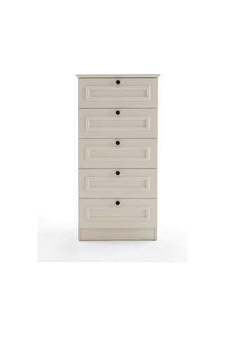 Mira 5 Çekmeceli Şifonyer/çamaşırlık 52x105x43 Cm Aytaşı Country Tasarım Beyaz