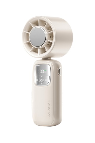 Lyon El Tipi Katlanır Soğutma Fan Açık Buz Sıkıştırma Fanı - Haki