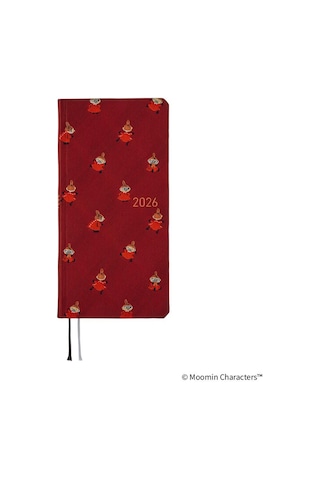 Hobonichi Techo Weeks English Slim Schedule Book - Little My : 2026 Monday Start Deep Red Kırmızı