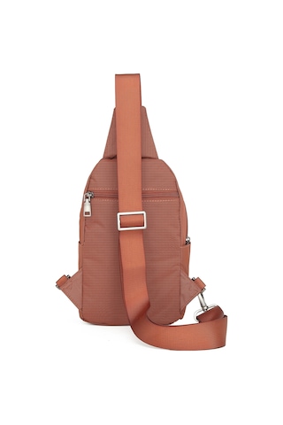 Smart Unisex Body Bag Tasarım Vücut Sırt Ve Göğüs Çantası Ayarlanabilir Askılı Kiremit Kiremit