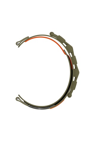 Huawei Gt2 42mm Scks Krd-112 20mm Orbital Örgülü Halat Tasarımlı Naylon Kumaş Hasır Kordon-gri