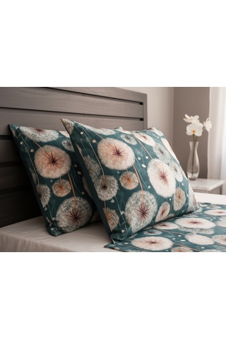 Artunhome Poplin Dijital Baskılı Yastık Kılıfı Seti 2 Adet 50x70 Cm %100 Pamuk Art20120040 Çok Renkli