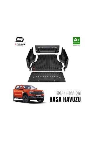 S-dizayn Ford Ranger 4 Hdpe Kasa Havuzu Kaplaması 5 Prç. 2023 Üzeri A+ Kalite