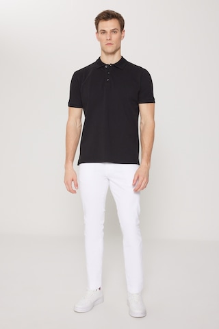 Ac&Co / Altınyıldız Classics Erkek Siyah Slim Fit Dar Kesim Polo Yaka Tişört 4A4820200001SyhXL Siyah