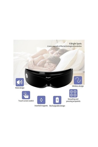 Ckeyin Elektrikli Göz Masajı Akupunktur Noktaları Titreşim Manyetik Masaj Koyu Koyu Çevreleri Küçült Kafa Stres Kablosuz Kablosuz 48 Göz Masaj Enstrümanı Bt4yof Çok Renkli