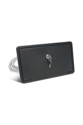 Kilitli Dış Duş Kiti -Sıcak Soğuk Musluklu-Siyah Renkte