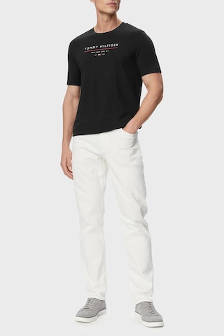 Tommy Hilfiger Logolu Pamuklu Regular Fit Bisiklet Yaka T Shirt Erkek T Shirt Mw0mw44359 Bds Siyah