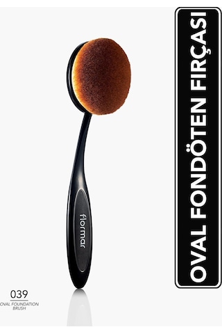 Flormar Yatay Eğimli Fondöten Fırçası - Oval Foundation Brush - 039 - 8690604598496