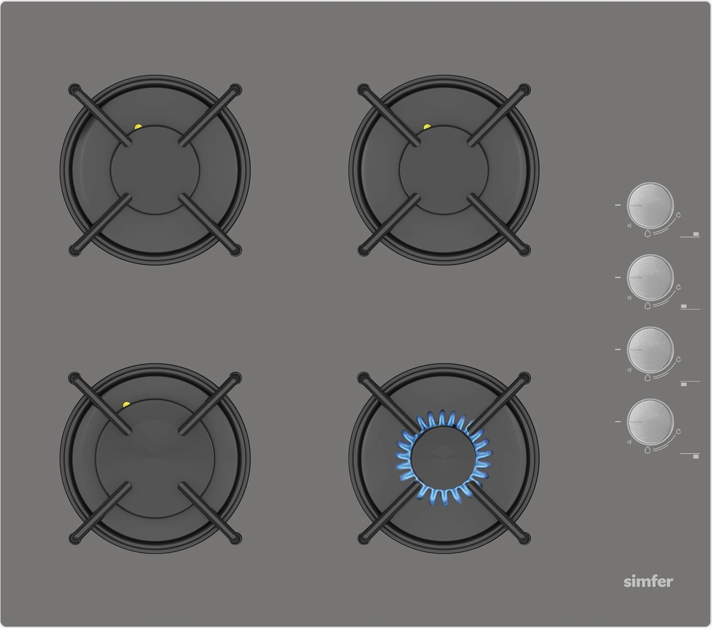 Simfer SB8222 - T3538 - SD8736 QS Mekanik Gri 3'lü Ankastre Set