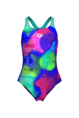 Spray Paint Swim Pro Back Çocuk Lacivert Yüzücü Mayosu 010286740 1766542 Mavi