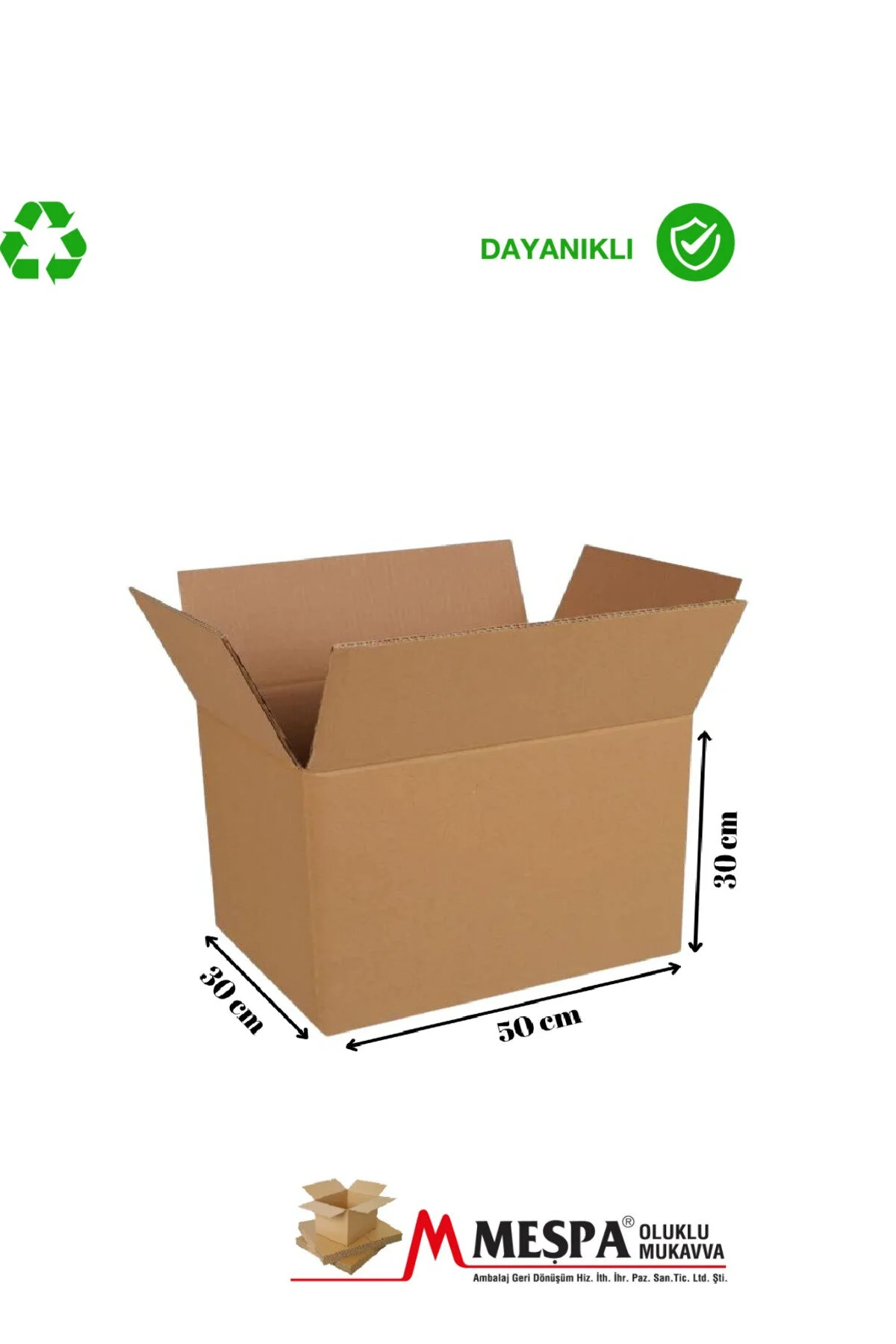 50 X 30 X 30 Ölçülerinde Bc Dalga 10lu Orta Boy Taşıma Ve Saklama Kolisi 10 Adet