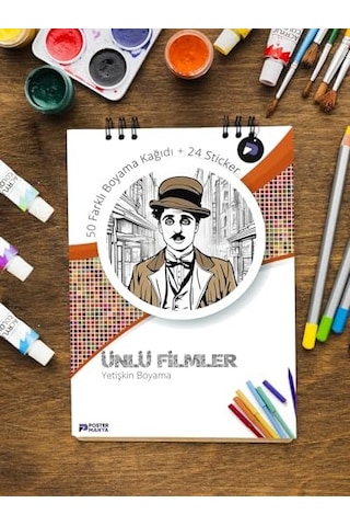 Ünlü Filmler Yetişkinler Için Boyama Kitabı, Imdb 50 Film Mandala Boyama Kitabı, Film Boyama Defteri, Yetişkin Bo Genel