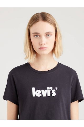 Levi's Lse The Perfect Kadın Siyah T-shirt Siyah