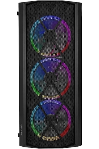 Everest Bumpy 4 12cm Rgb Fan 600w Apfc Tempered Camlı Atx Mid-t Gaming Oyuncu Kasası
