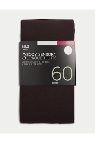 Marks & Spencer 3'lü Body Sensor:trade Mark: 60 Denye Külotlu Çorap Seti Kahverengi