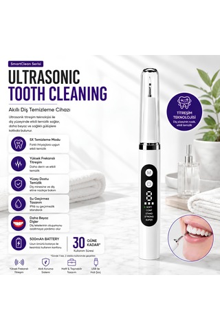 Auhma Amf12 5 Modlu Ultrasonik Diş Tartarı Temizleyici