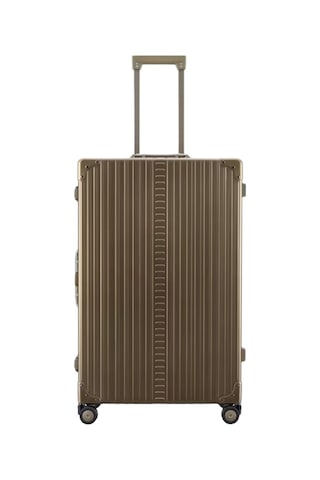 Aleon 4 Tekerlekli Lüks Alüminyum Valiz,77 Cm Bronz Bavul Bavul & Valiz