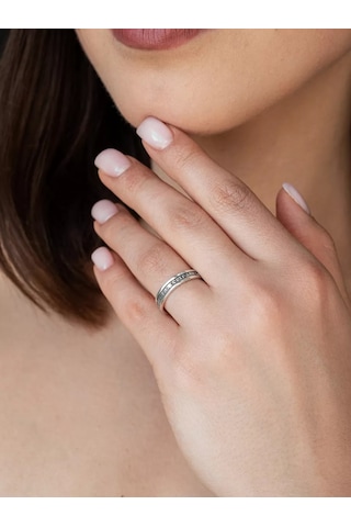 Voznesenskij Uvelirnyj Zavod 925 Gümüş "kurtar Ve Korusun" Yüzüğü 179422141 Gri