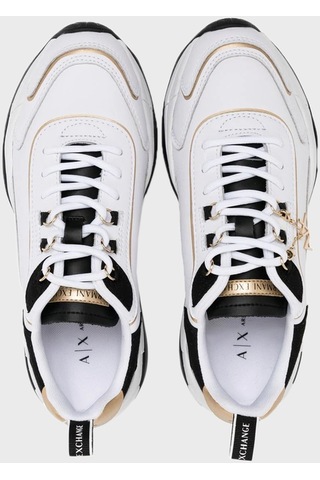 Armani Exchange XDX104 XV580 S037 Kadın Ayakkabı Beyaz - Siyah