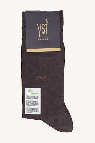 Ysf Erkek Kahverengi Erkek Dikişsiz Bambu Çorap